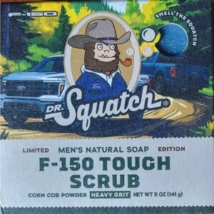 2 PACK Dr Squatch F-150 TOUGH SCRUB FORD Limited Edition Bar! Soap Bars